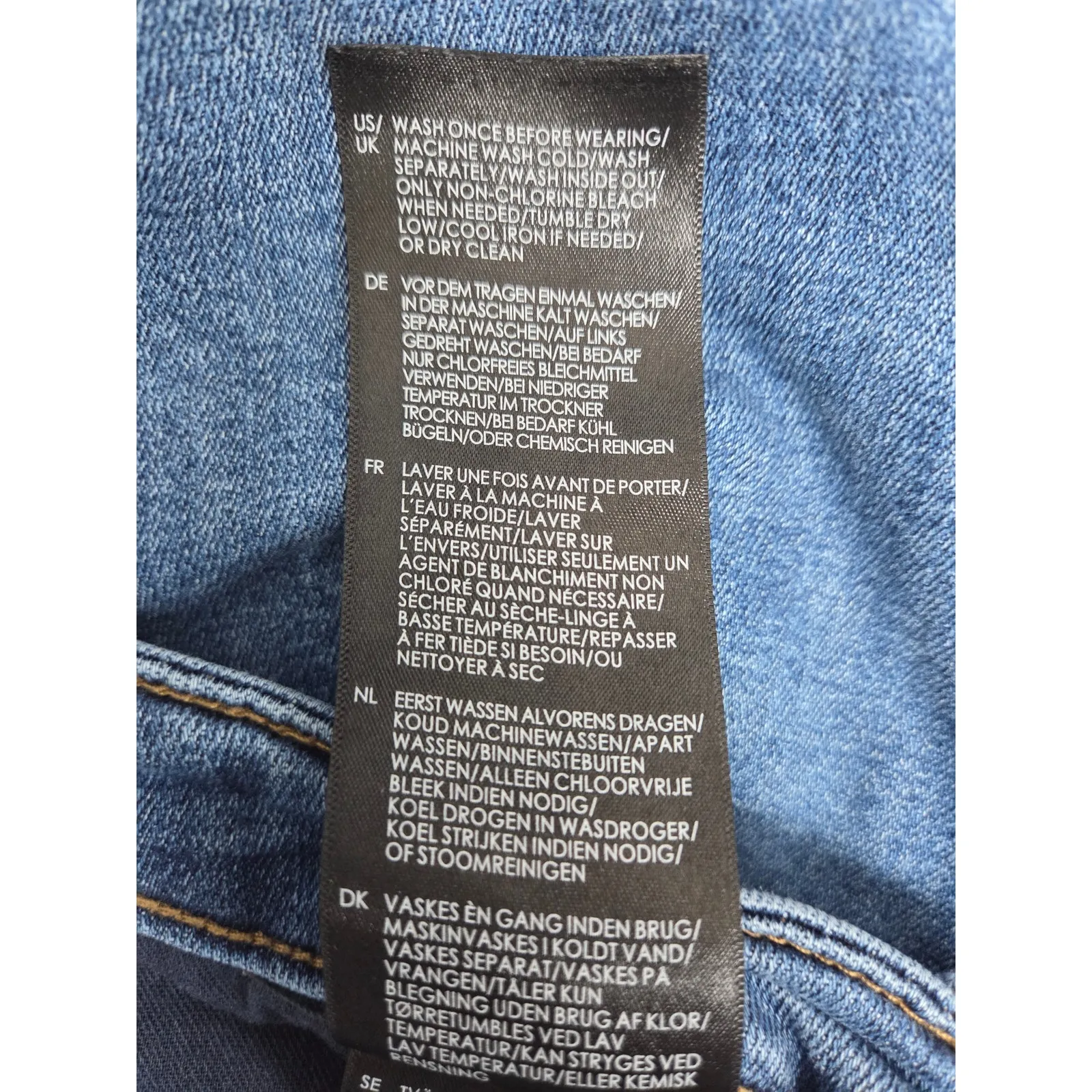 Liverpool LA High Rise Wide Leg Blue Stretch Denim Jeans Sz 16 - Image 6