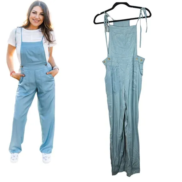 Kori America Blue Lightweight Tie Overalls Women's Size Small NEW with Tags - Image 2