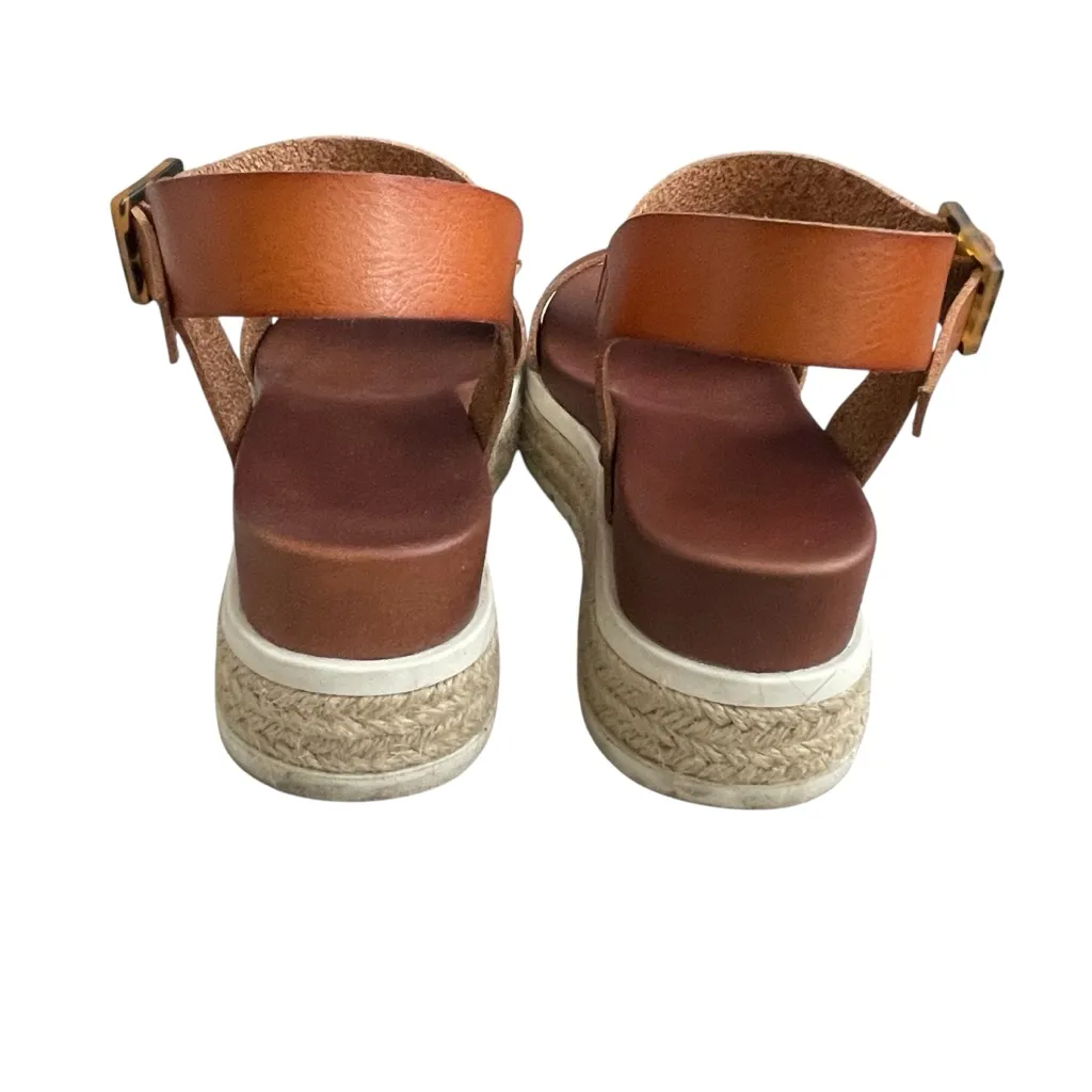 MIA Kasandra Platform Espadrille Women’s Sandals Women’s Size 7.5 Cognac - Image 5
