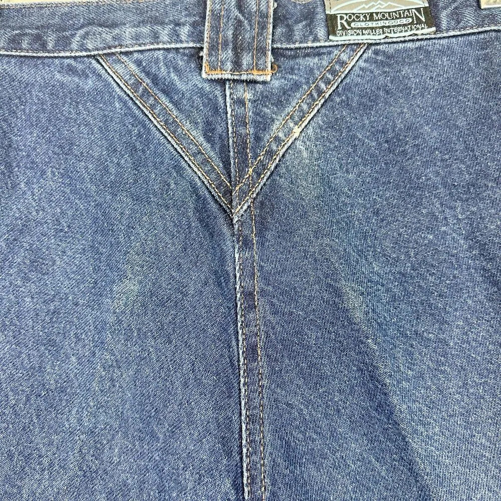 Rocky Mountain Rockies Vintage Western Jeans Size 11 28x36.75 High Rise Bareback - Image 6