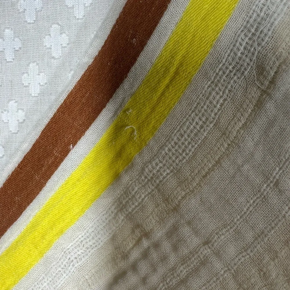 Ace &‎ Jig Cream Striped Short Sleeve Muslin Cotton T Shirt Dress - Image 5