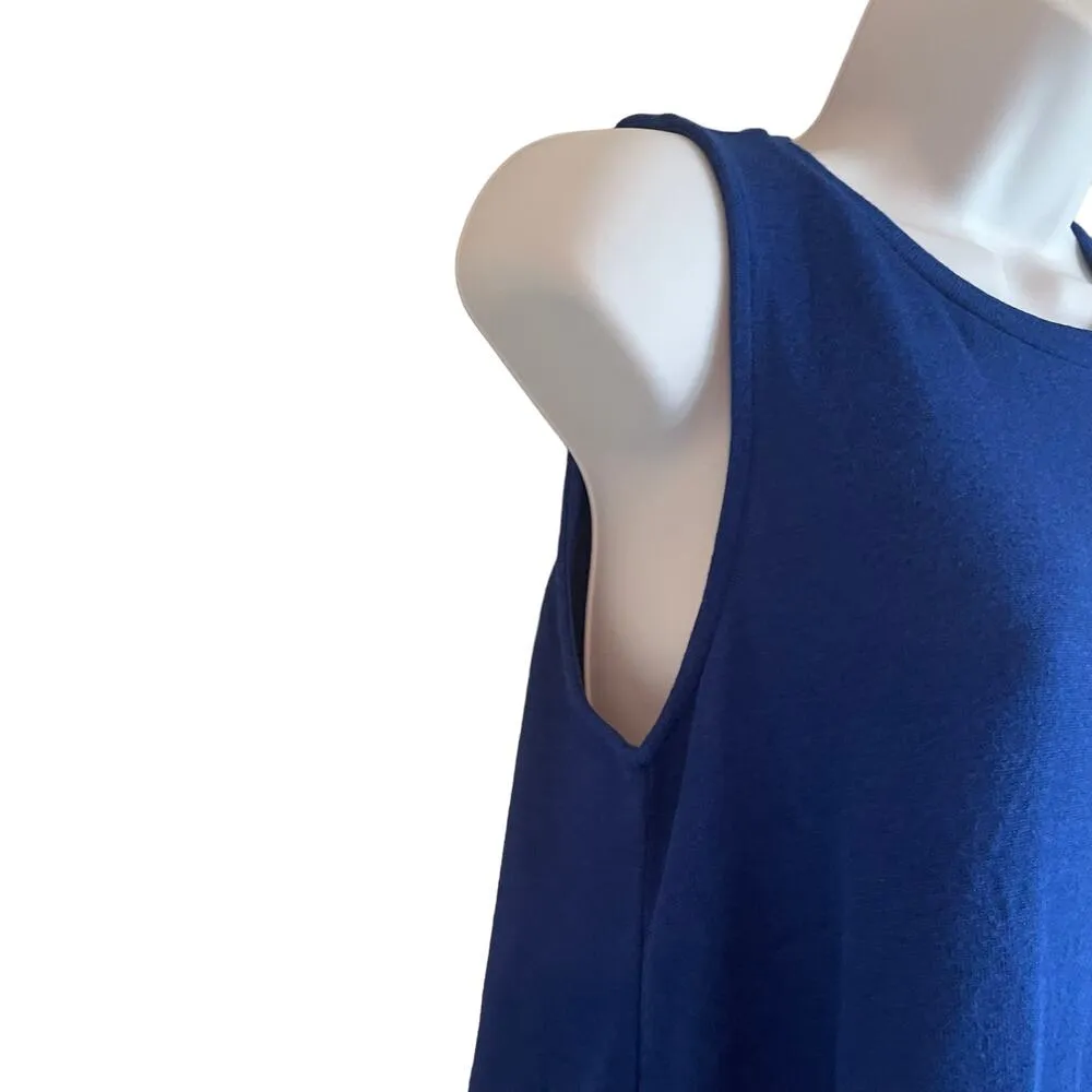 Gibson Women Top  XXS Blue Lightweight Stretch Rayon Tunic Cruisewear Resort NEW - Image 4