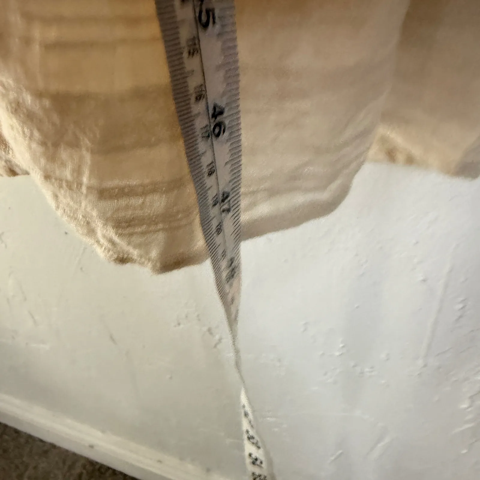 Peace Love‎ World Beige Cotton Lace Trimmed Ruffle Sl Duster Kimono Cardigan L - Image 10