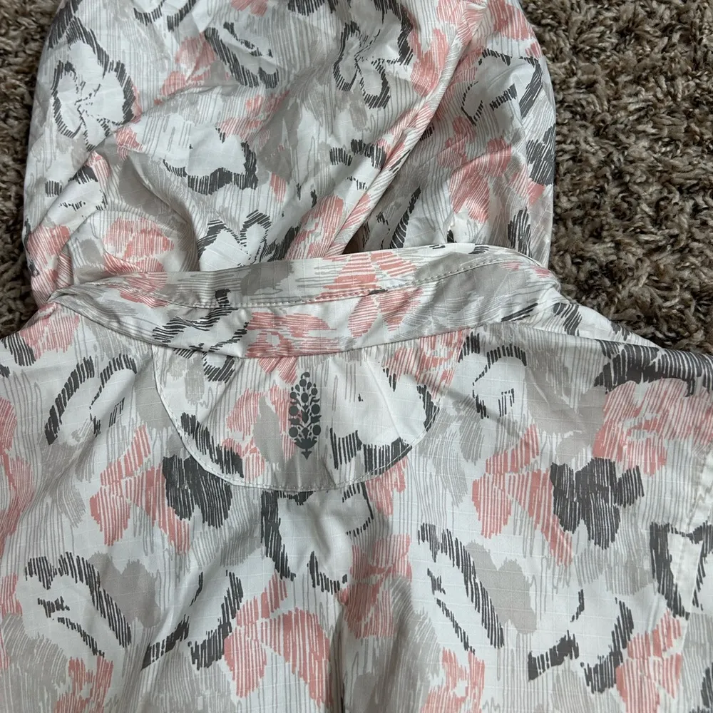 Free People Movement Off The Grid Printed Vest Sz S Hooded Convertible No Hood - Image 12