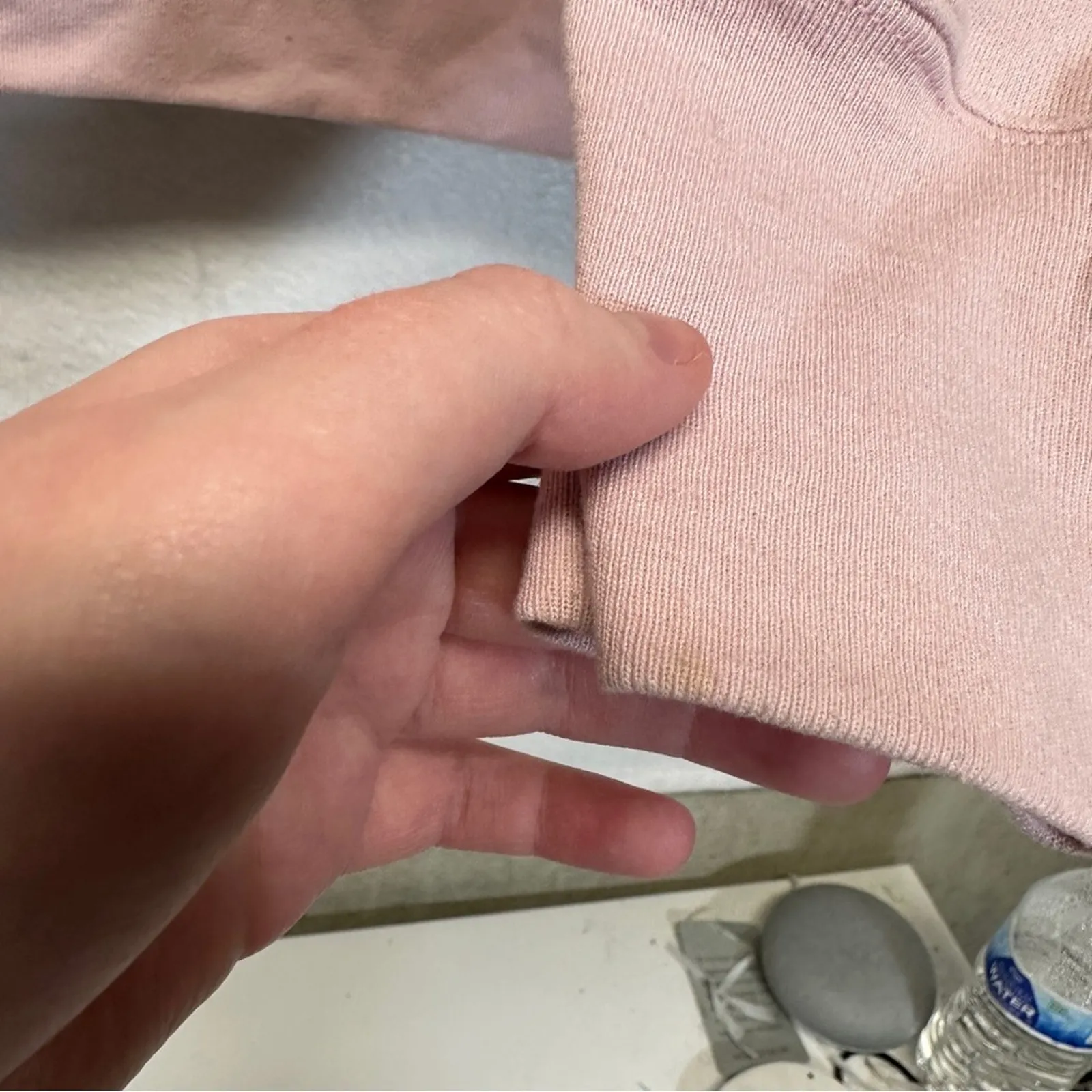 Champion Light Pink‎ Long Sleeve Pullover Hoodie Size S - Image 11