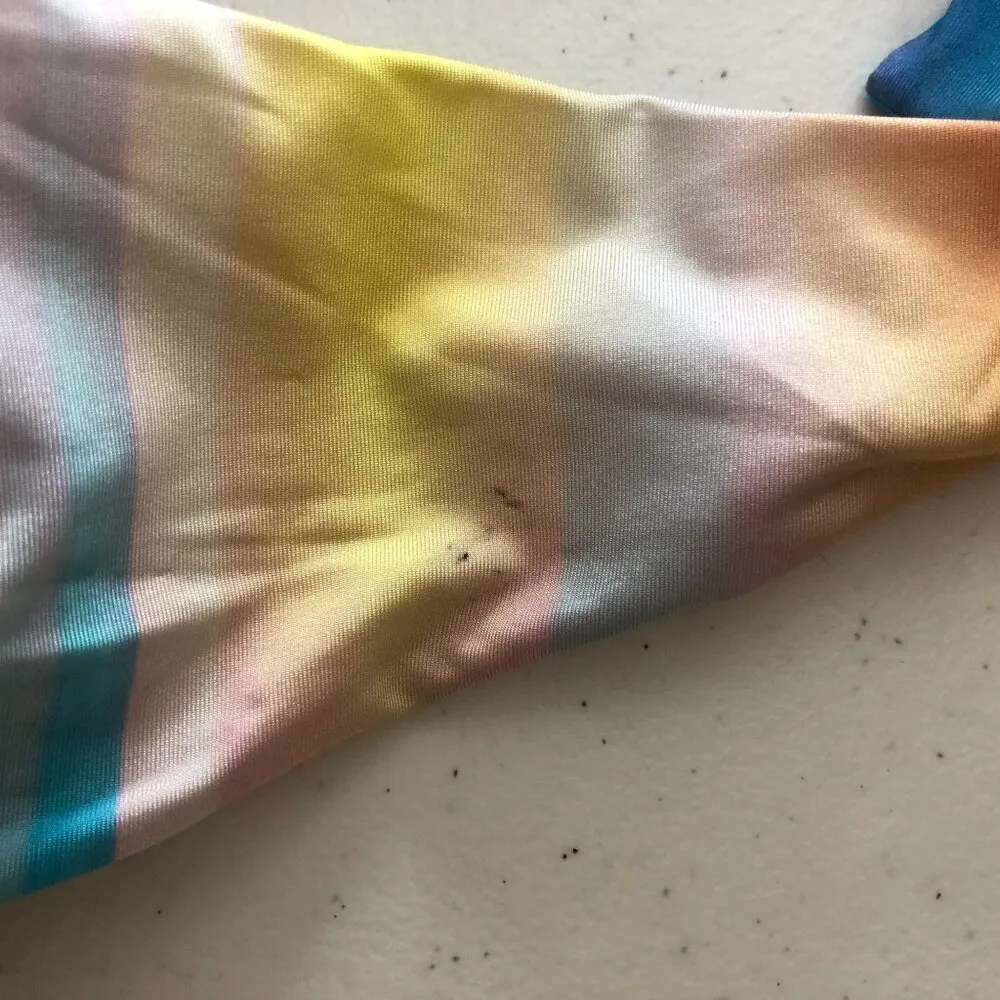 La Blanca Tankini Set Sunset Shores Tummy Control Halter Molded Cups Colorful 6 - Image 5