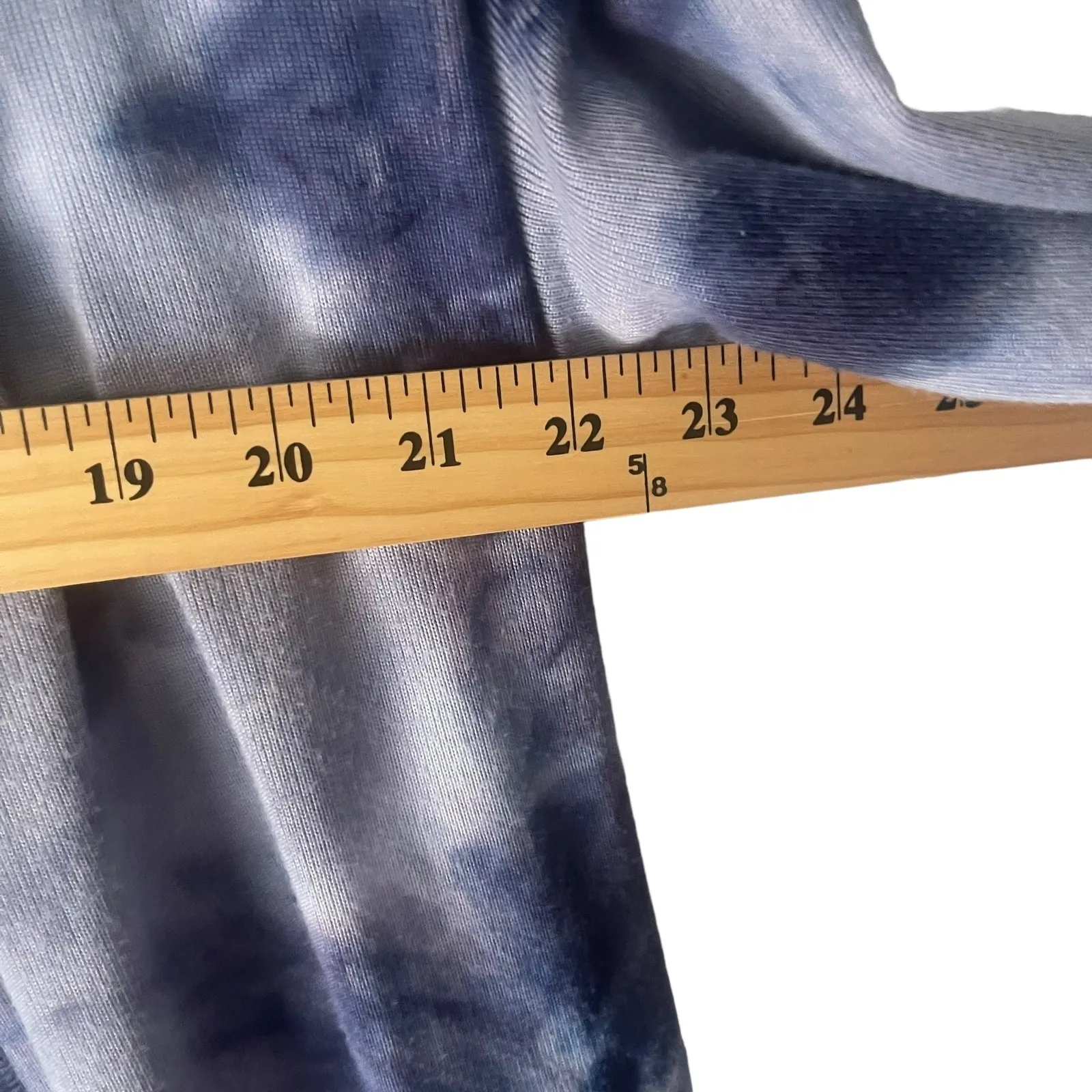 Como Vintage Women's Size Large Blue Tie Dye Soft Open Front Cardigan Sweater - Image 7