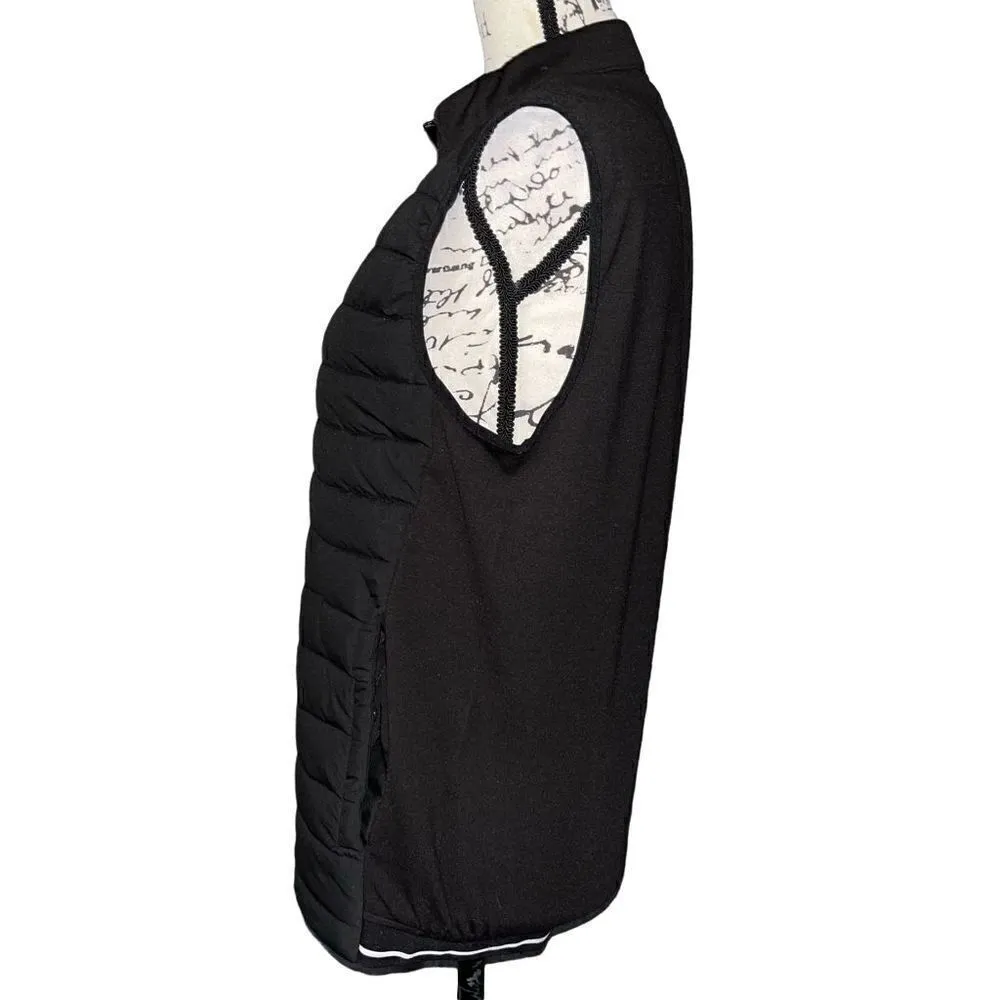 Denim‎ & Flower Ricky Singh black zip up quilted vest NWT medium - Image 2