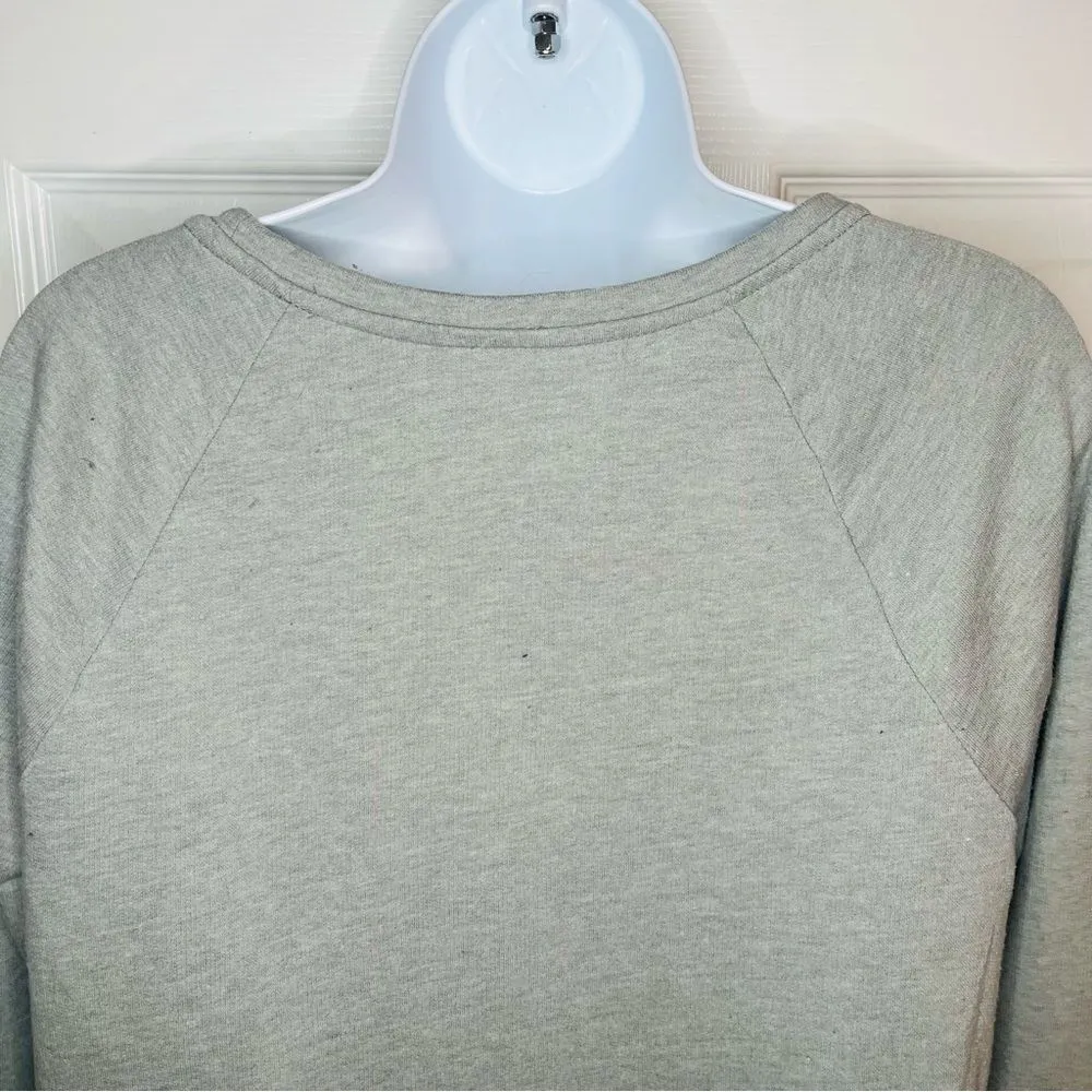 Apt 9 Long Sleeve Sequin Front Embellished Sweatshirt Grey S - Image 7