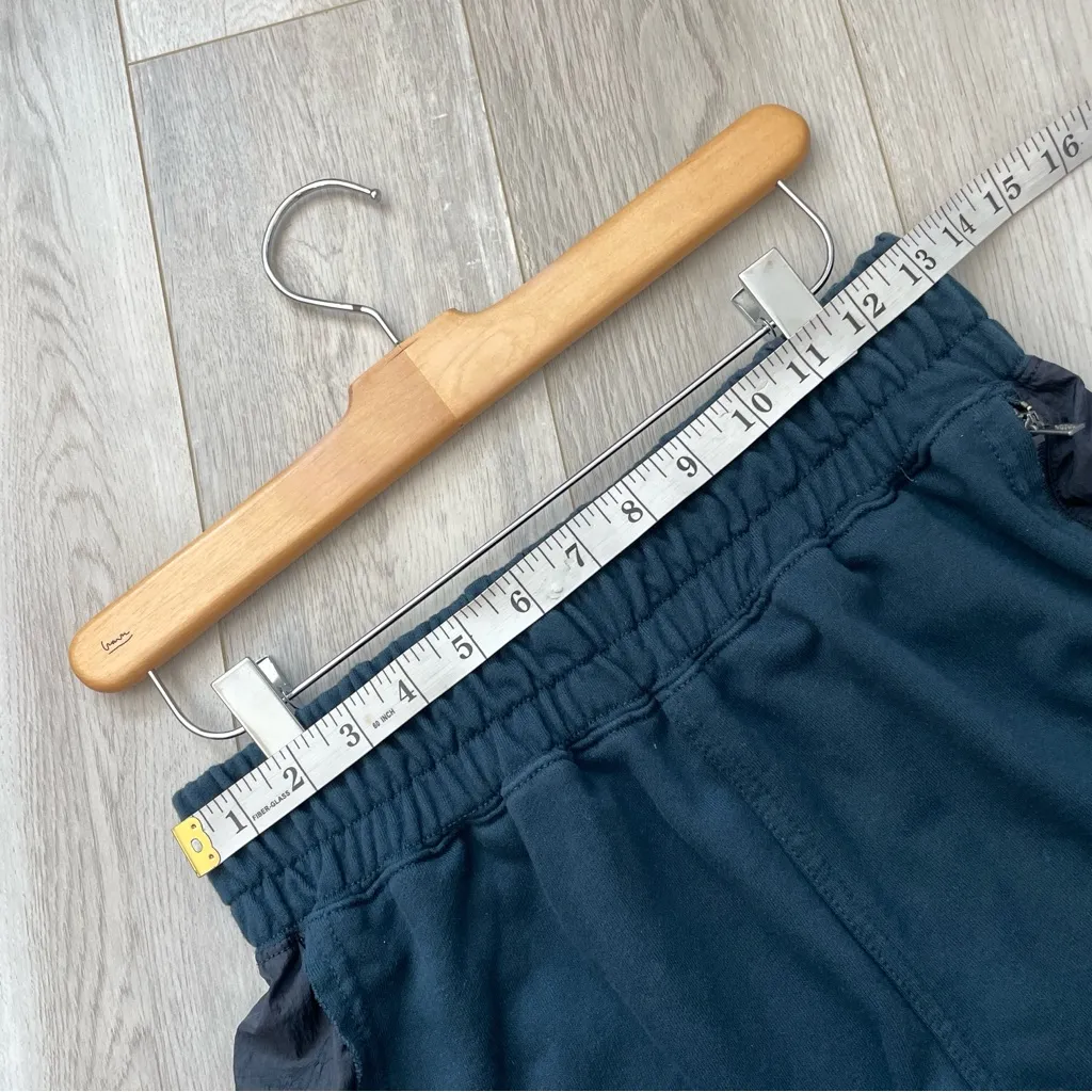 Free People Shorts sweat half way there womens Navy Blue (small) loungewear - Image 6