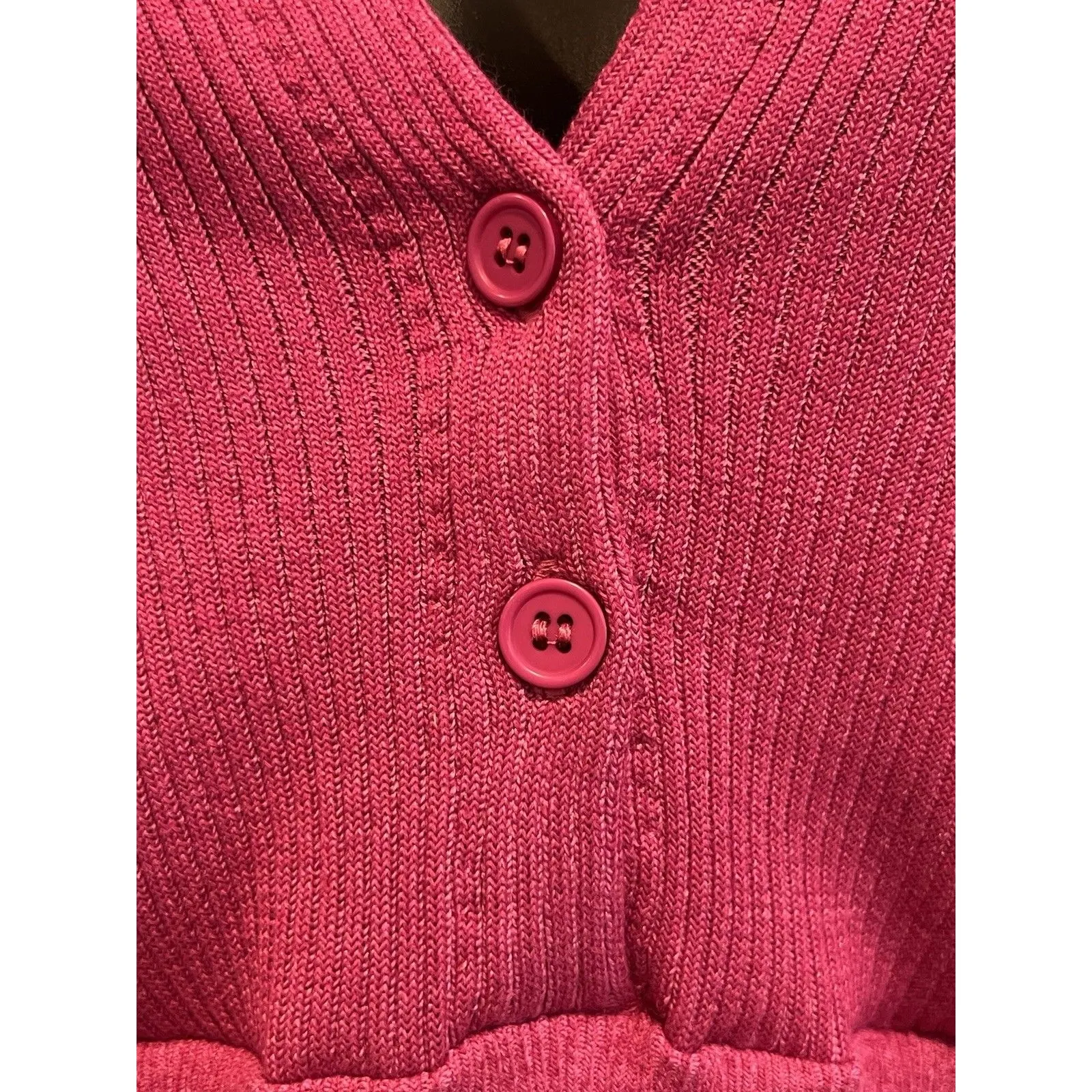 Monrow Magenta Ribbed Sweater Size Small Pink - Image 7