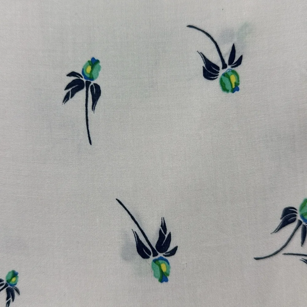 Free People Light Blush Pink Floral Print Sheer Short Sleeve Shift Dress - Image 4