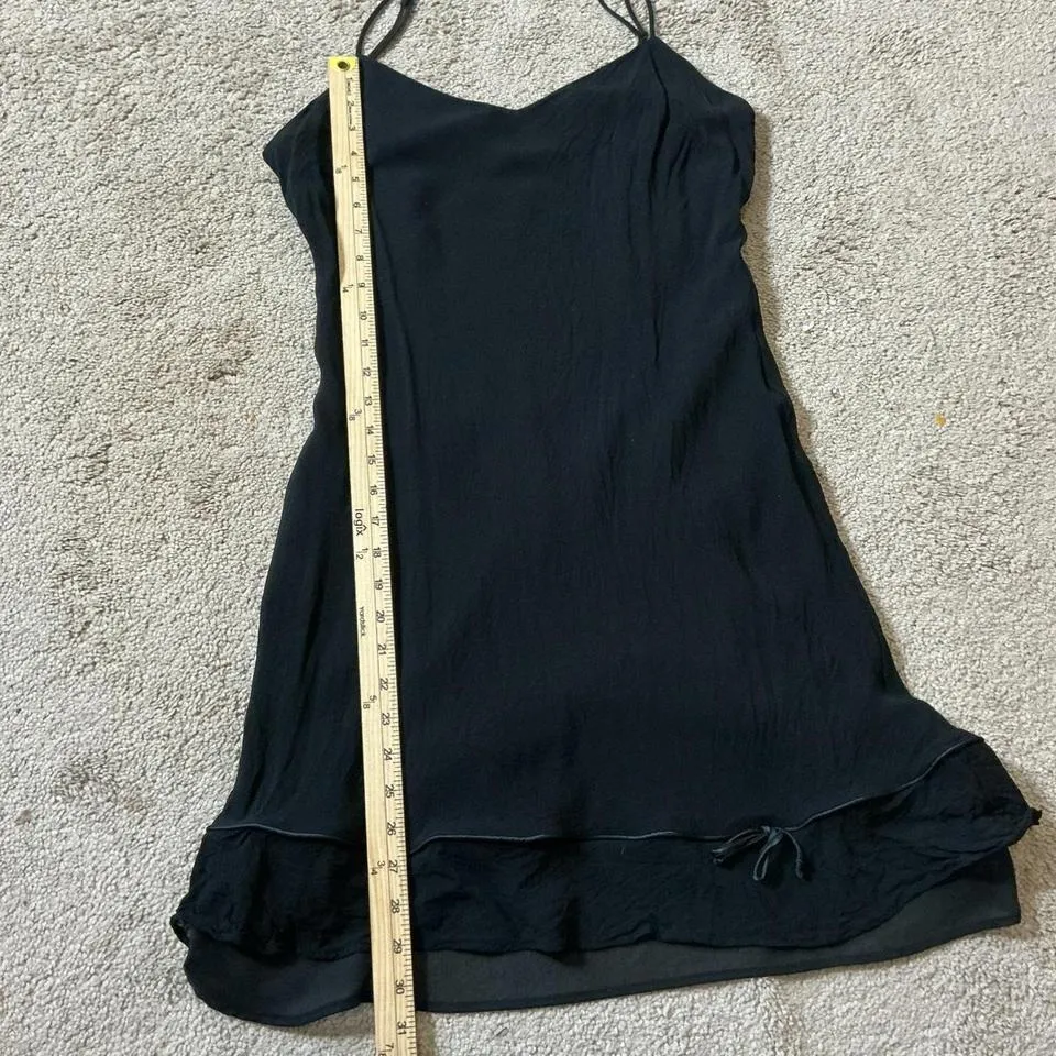 Lily Black Sheer Chiffon Ruffle Layered Dress Set 2 Piece Set Grunge Fairycore Size M - Image 7