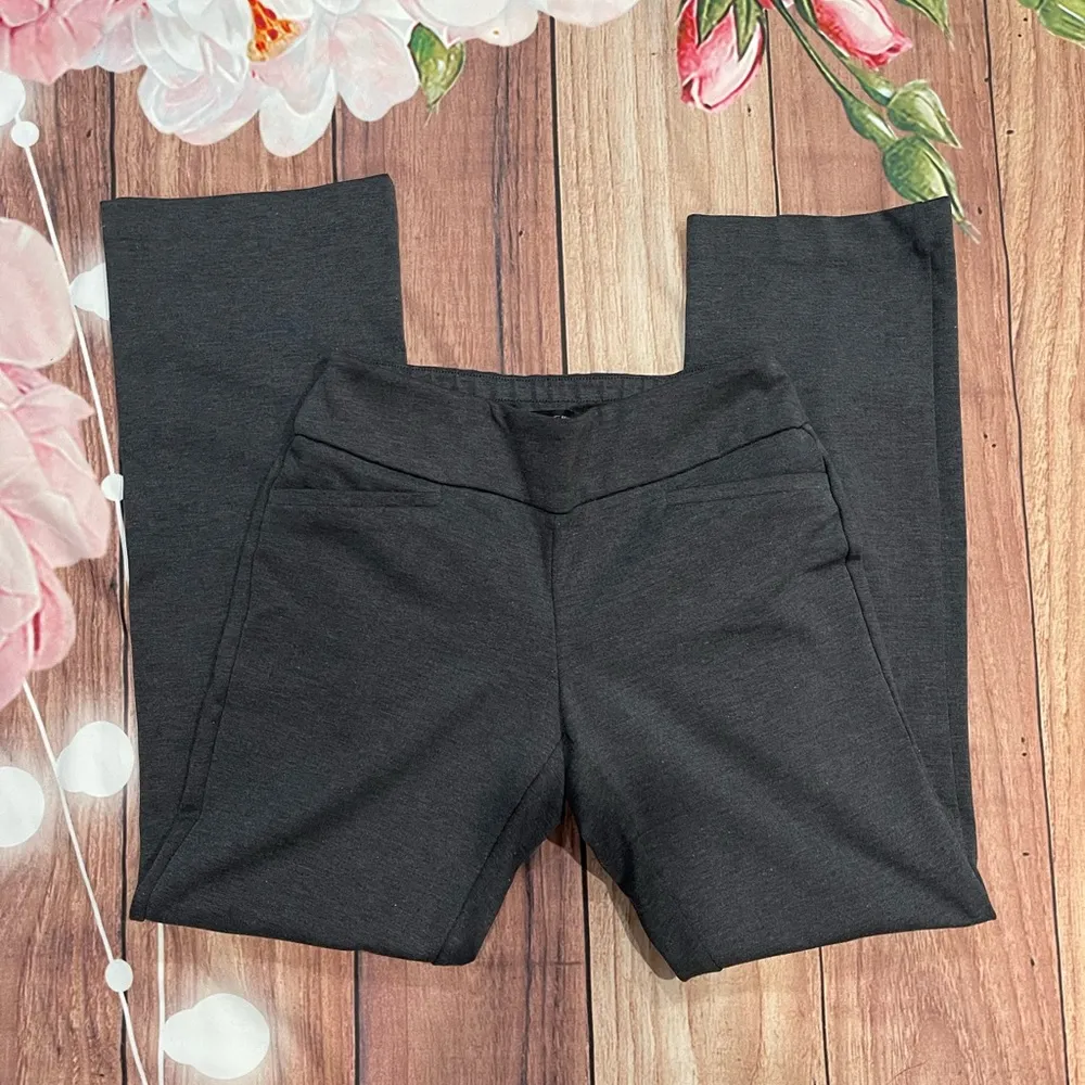 NY&C Pull On Dress Pants Bootcut Gray Size undefined - Image 2