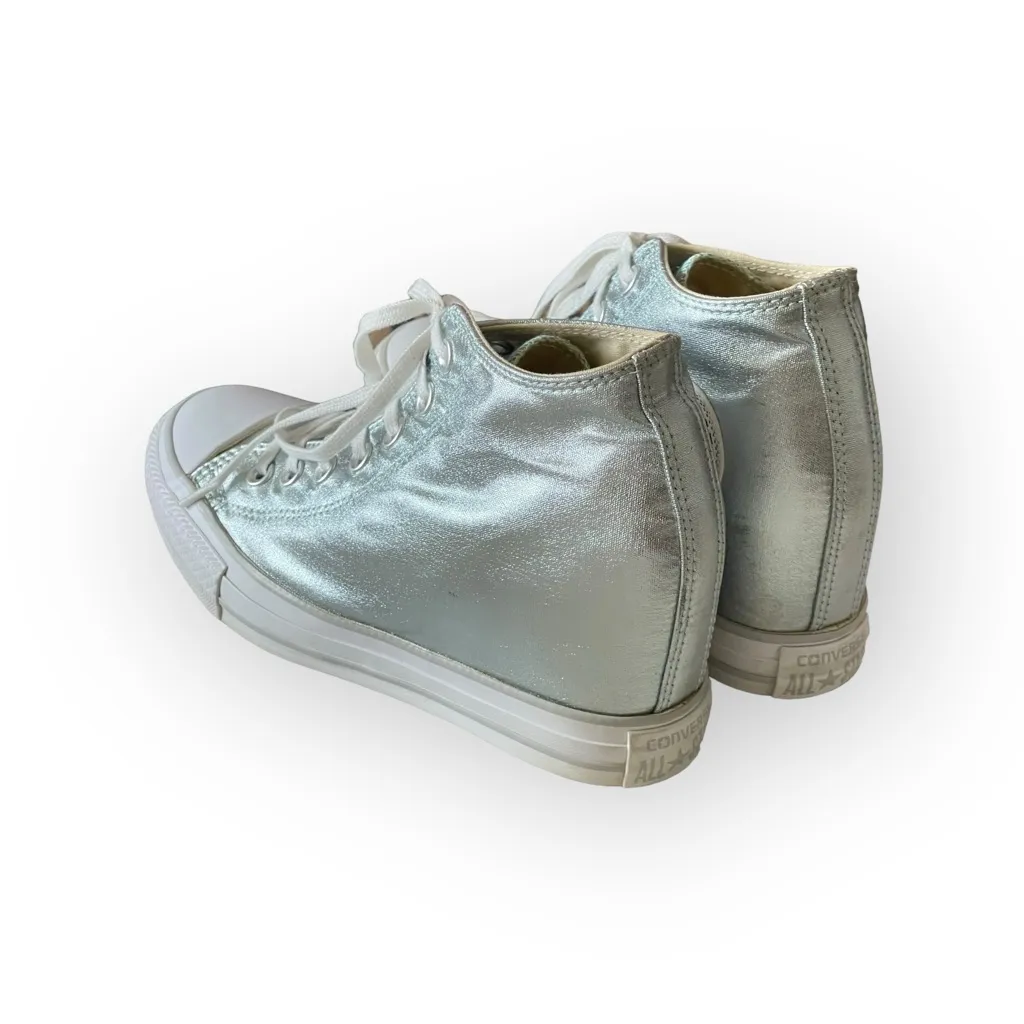 Rare: Sophia Vergara’s Converse ✪ Chucks Lux Mid Wedge Sneakers ✪ Metal Glacier - Image 6