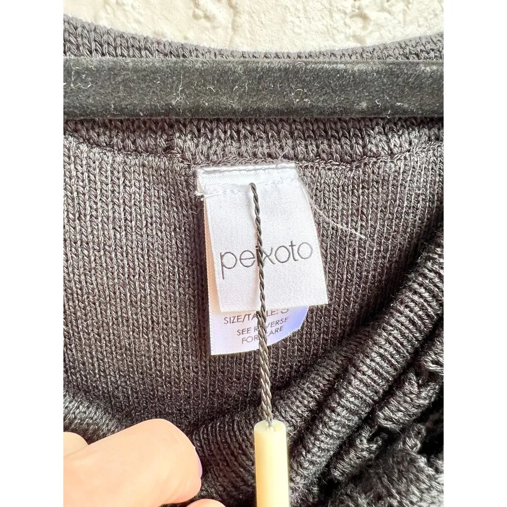 NWT Peixoto Off The Shoulder Ribbed Knit Avril Midi Dress Black Women's Small - Image 7