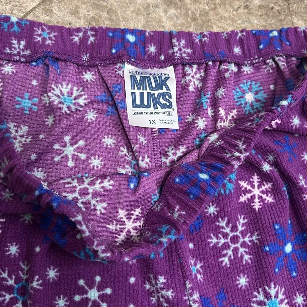 MUK LUKS Thermal Fleece Straight - Image 7