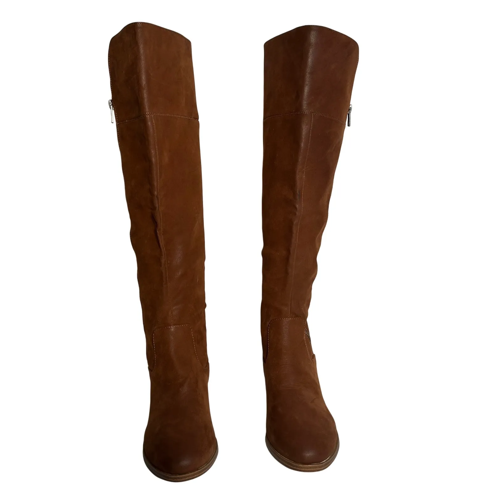 MIA Women's Brown Faux Suede Over The Knee Boots Size 7M - Image 4