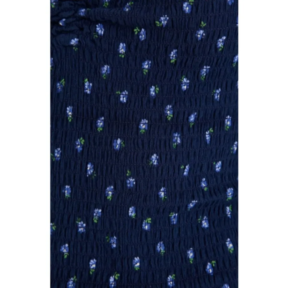 💕MADEWELL💕 Lucille Balloon Sleeve Smocked Top ~ Classic Indigo XL NWT - Image 5