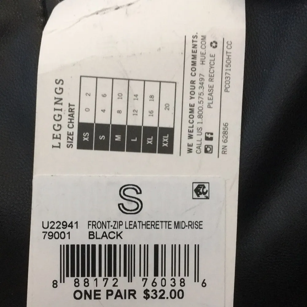 Ladies’ NWT Hue Leather-like Slacks (S) - Image 12