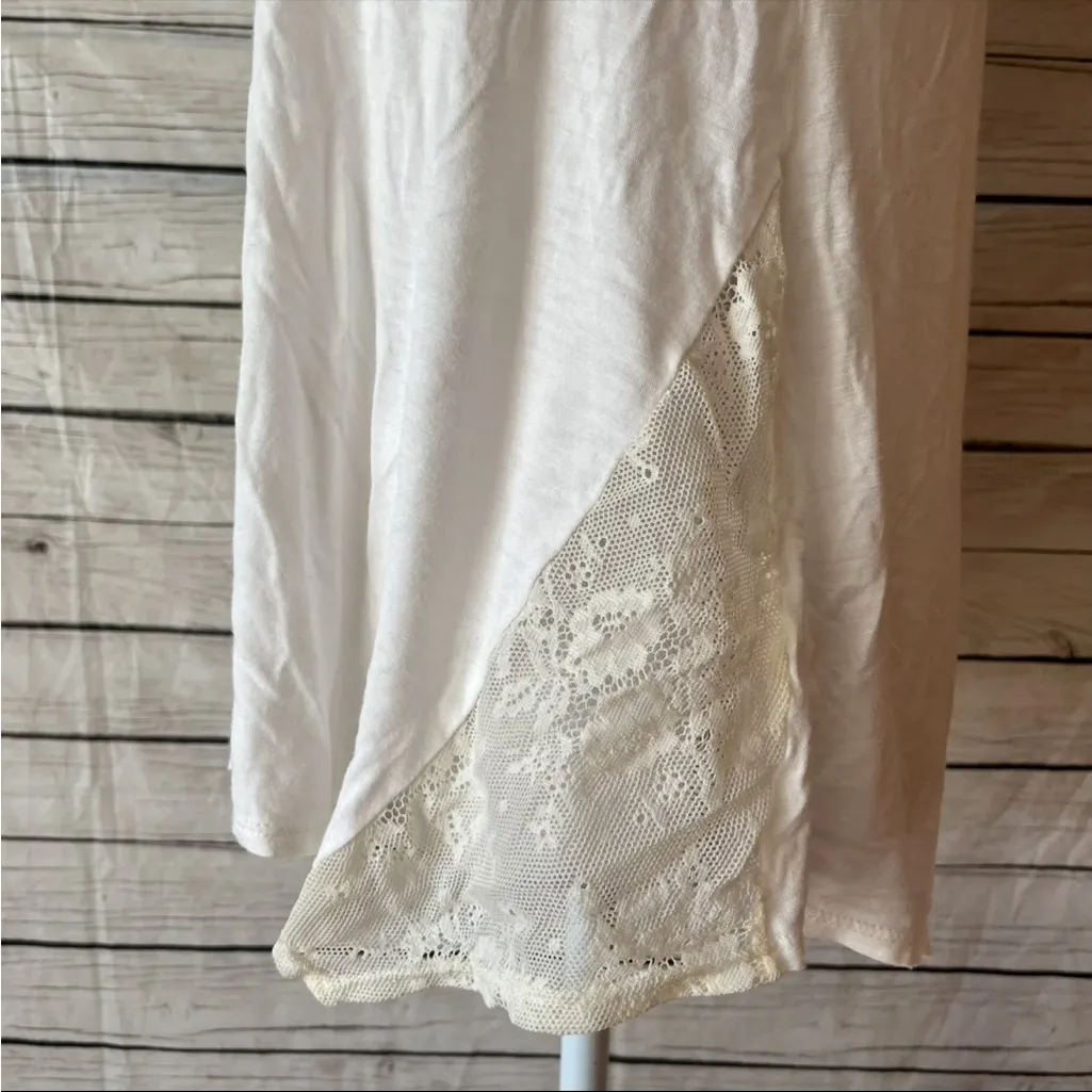 Robin K Chic Ivory Lace Women's Tank Top Size Medium White - Image 2
