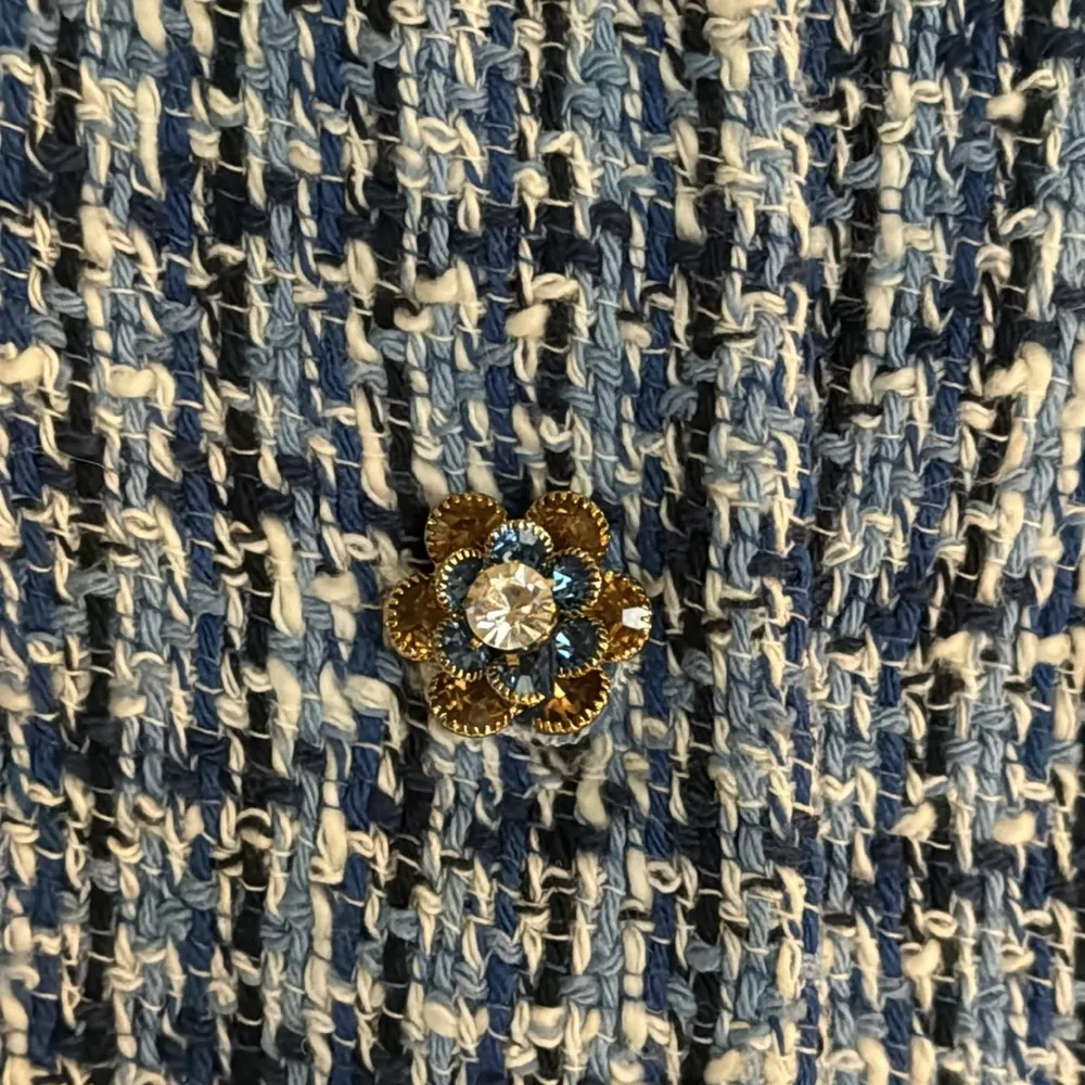 Zara Tweed Weave Textured Blazer Jacket - Image 3