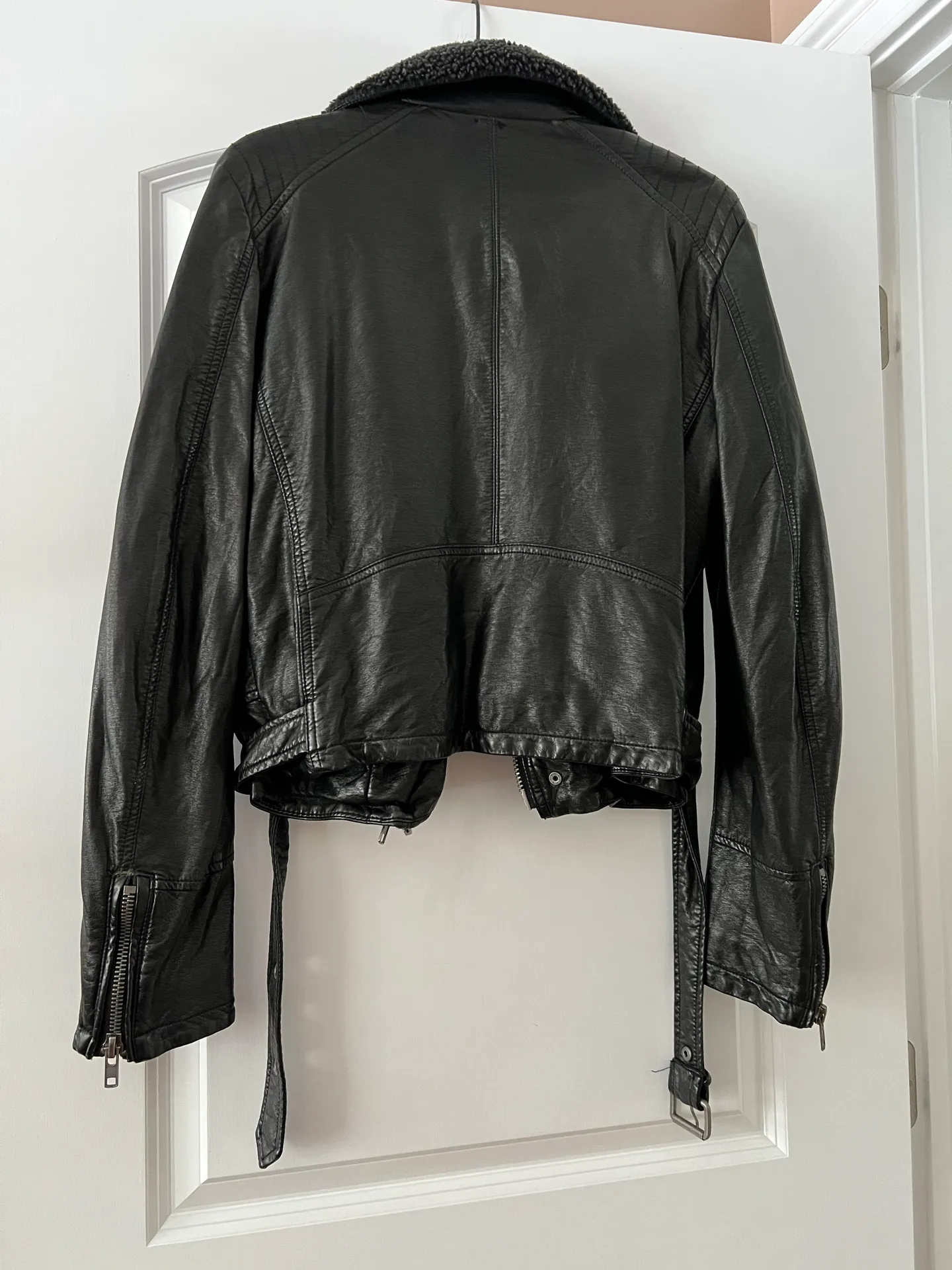 Free People Faux Leather Jacket - Image 2