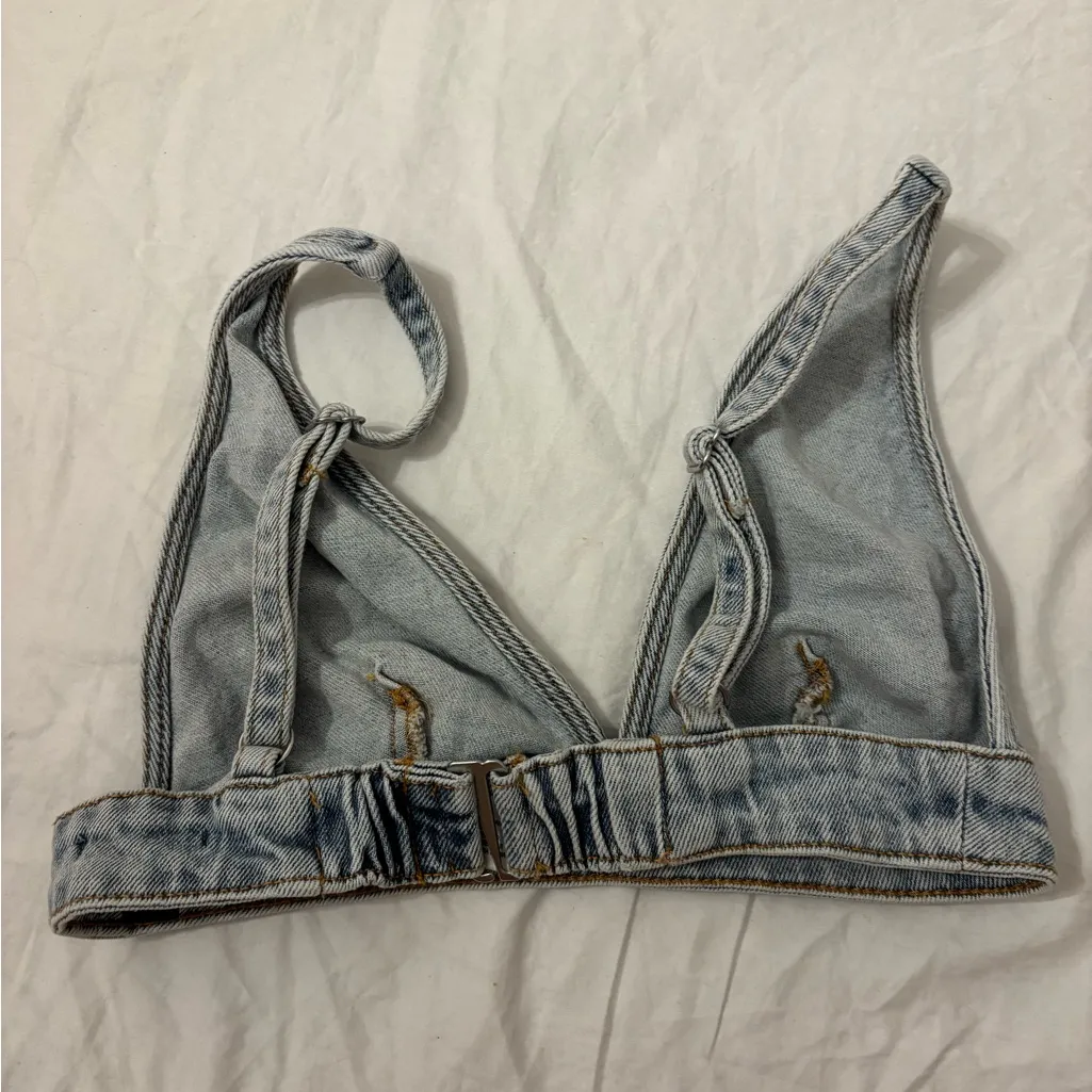 Wild Fable Denim Bra Top XXS - Image 2