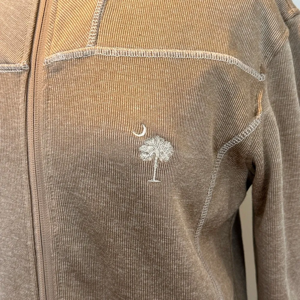 Renegade Club zip up Jacket with Sherpa collar and sleeves Size Medium Tan - Image 3