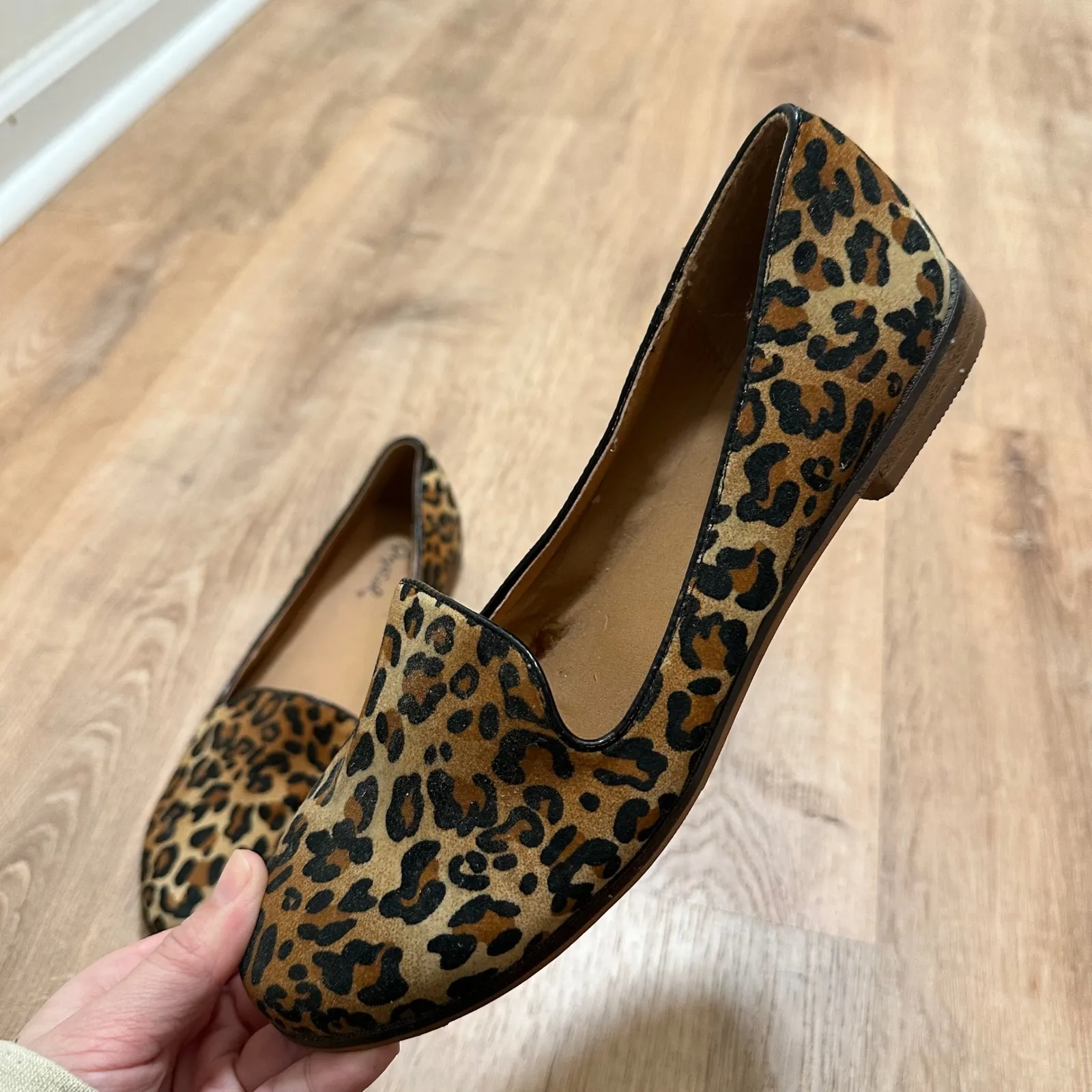 Qupid  | Women's Chic Leopard Print Slip On Flat Loafers - Image 2