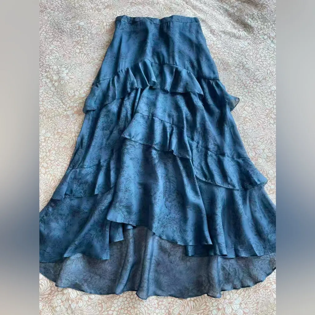 Veronica Beard Graeme Silk Midi Skirt 2 - Image 5