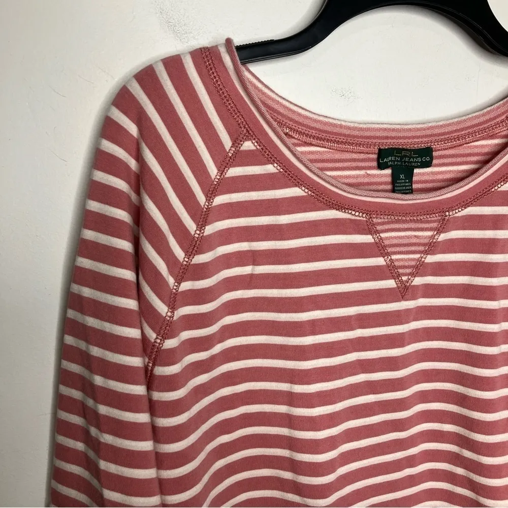 LRL Lauren Jeans Co. Ralph Lauren long sleeve striped shirt size XL - Image 5