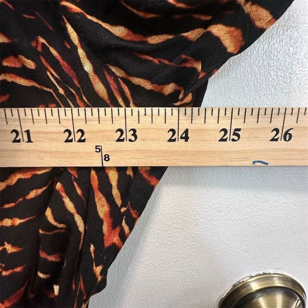 NWT New Look Women's 3X Brown Animal Print Button-Up Dress Y2K‎ Grunge Indie - Image 7