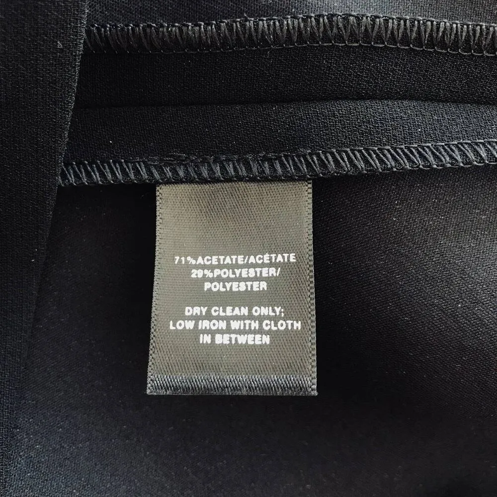 Lafayette 148 NY Velez Tiered Ruffle Sleeve Shift Crepe Dress Women Size P 0 2 - Image 10