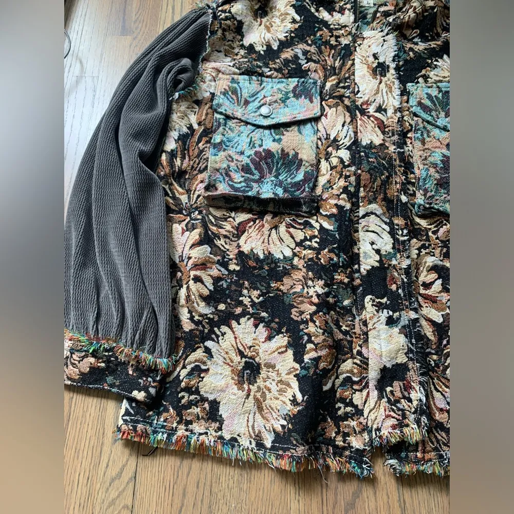 POL Jacquard shacket medium jacket - Image 2