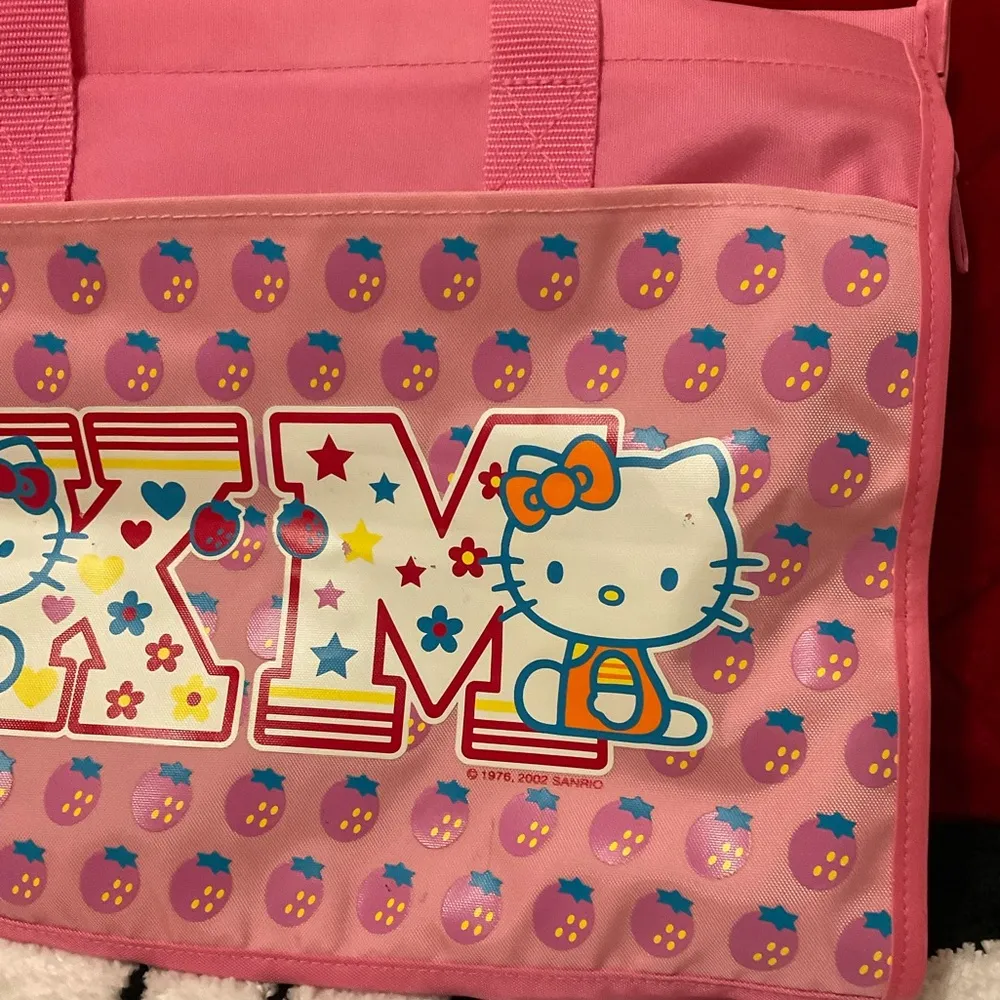 A Very Rare Vintage Sanrio 2002 Hello Kitty & MiMi fabric Tote - Image 2