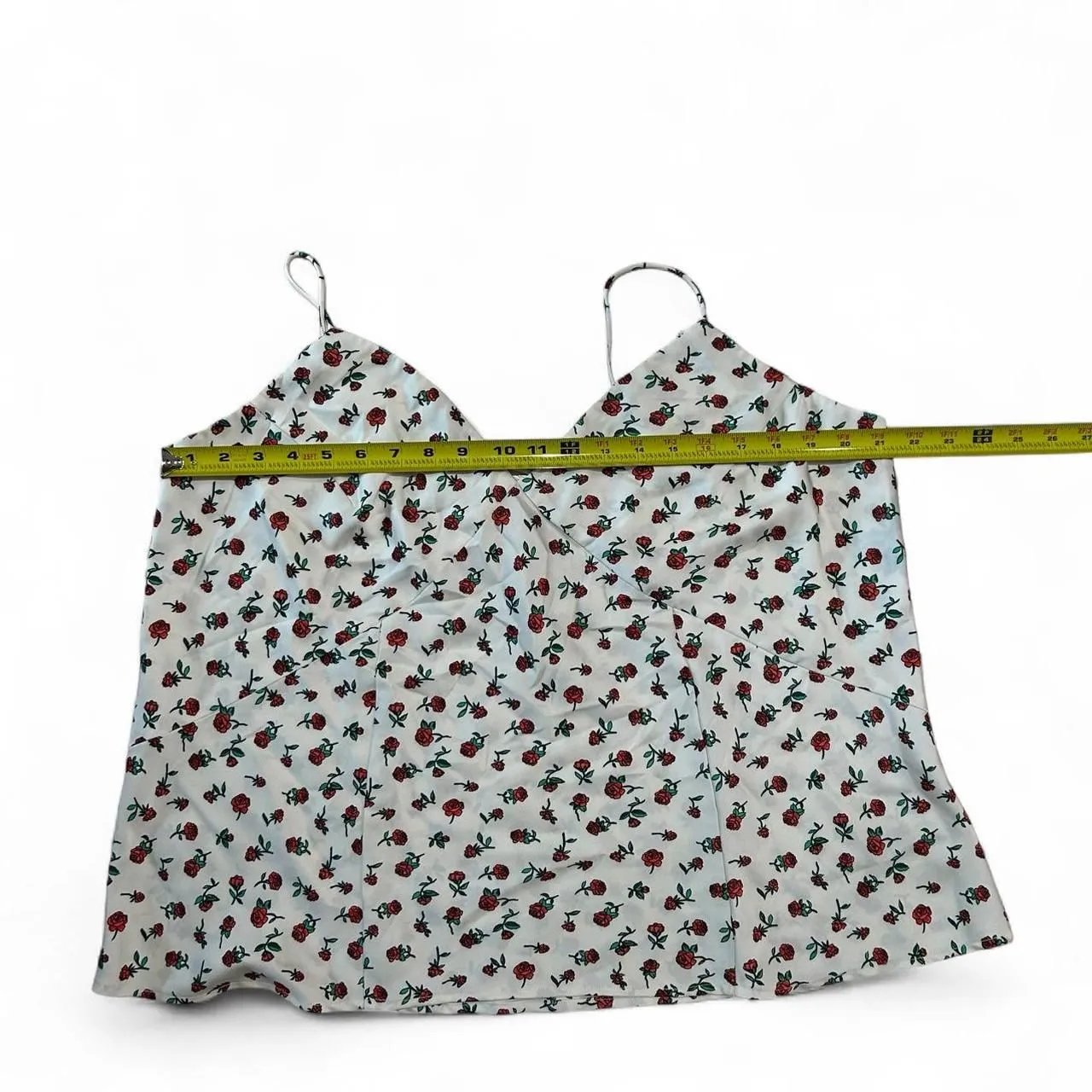 Floral Rose Print Babydoll Cami Top - Image 4