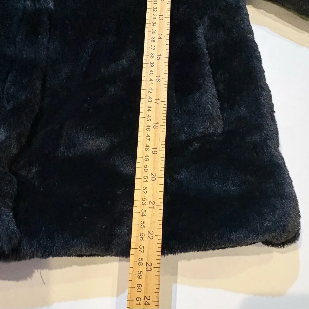 Ambiance Outwear faux fur teddy bear women's jacket size S Black - Image 4