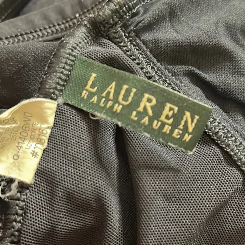 Ralph Lauren Swimsuit Black One Piece Skirted 12 - Image 6