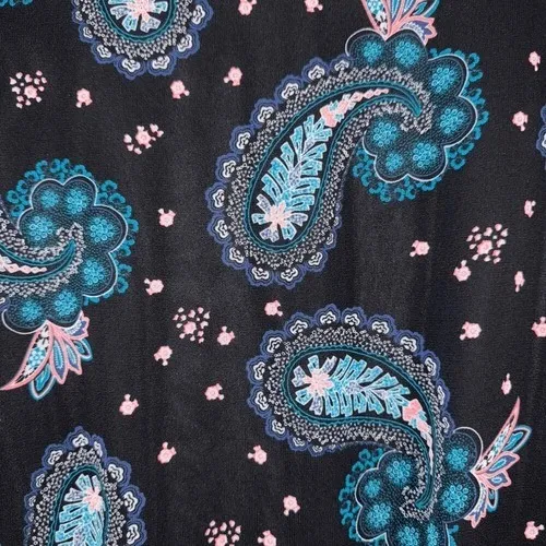 EXPRESS‎ Black With Pink and Blue Paisley V-Neck Faux Wrap Short Romper NWOT S - Image 8