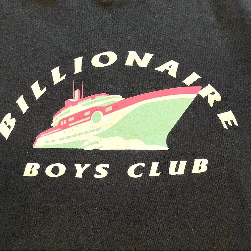 Billionaire Boys Club Cruise Ship Graphic Logo Cropped Tee Medium - Image 5
