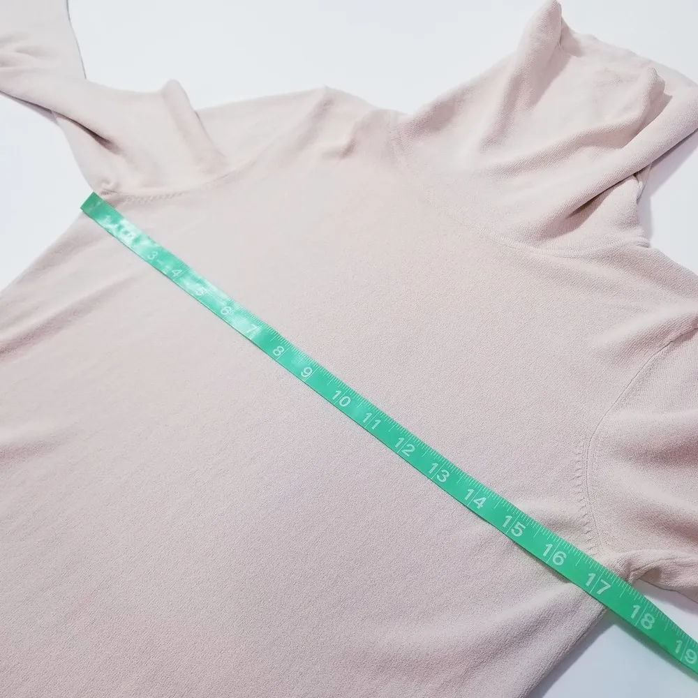 White + Warren Knit 3/4 Sleeves Turtleneck Blouse Size M - Image 6