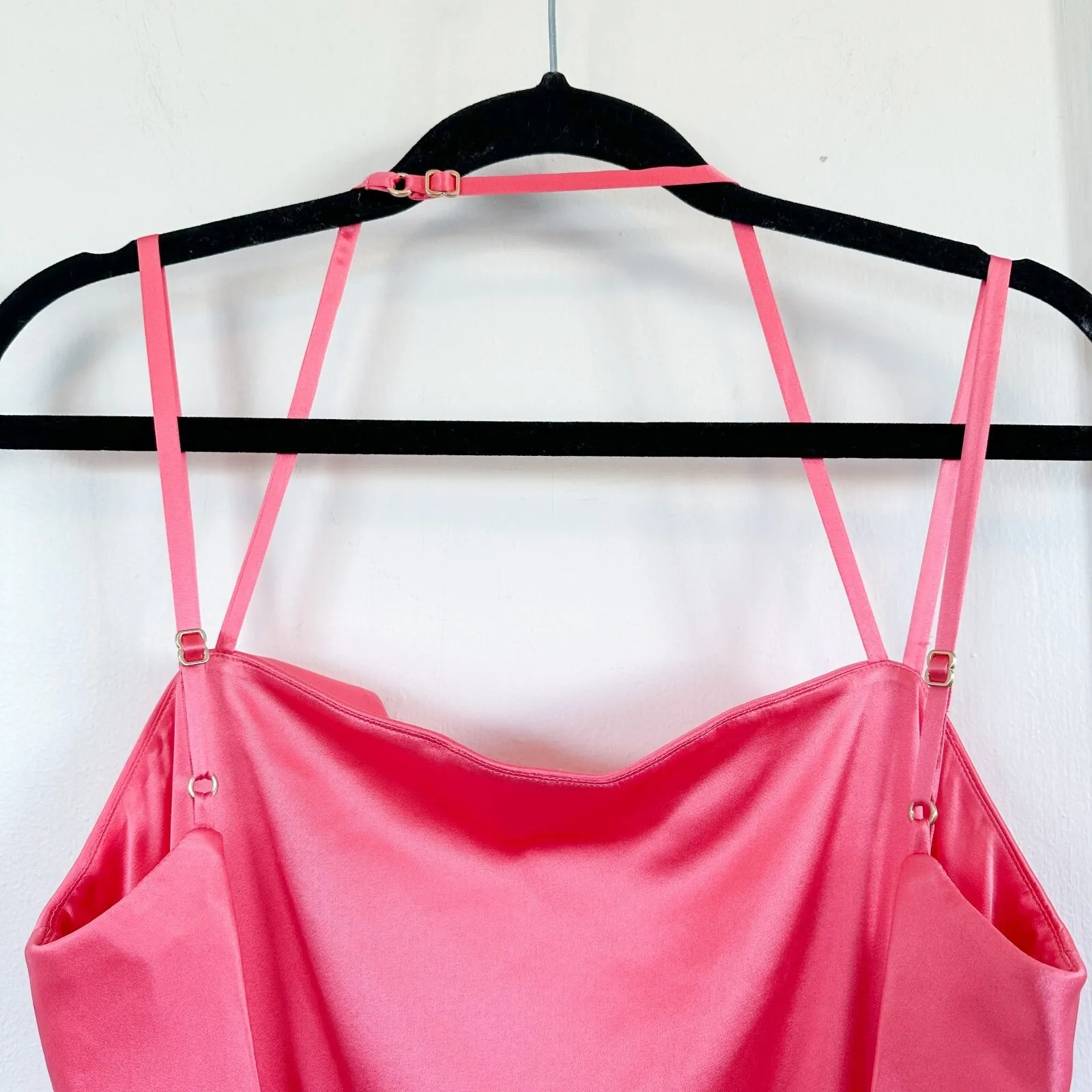 Cult Gaia | NWT Silk Shiazu Long Formal Gown Dress in Blossom Pink $1198 Large - Image 9