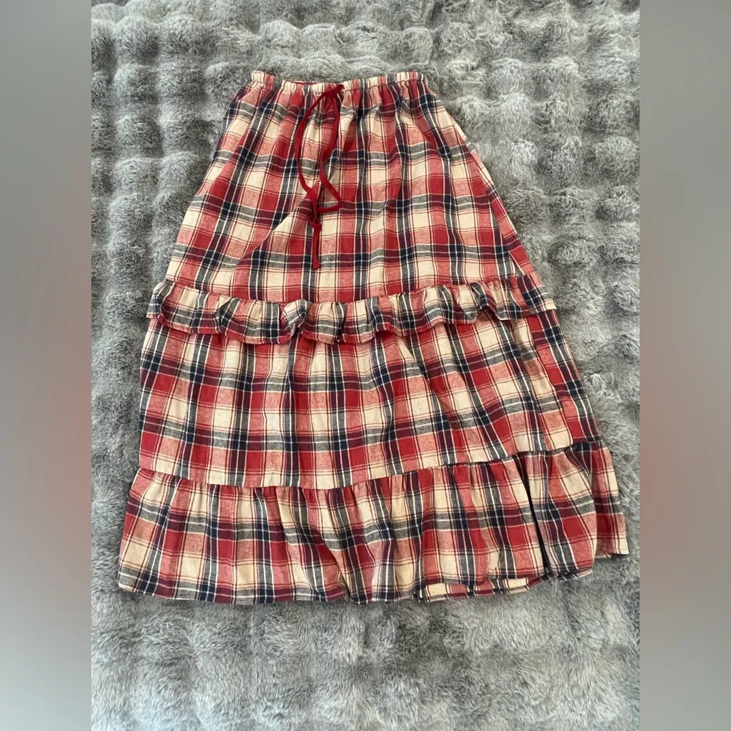 Plaid Portrait Skirt Size Small - Image 4