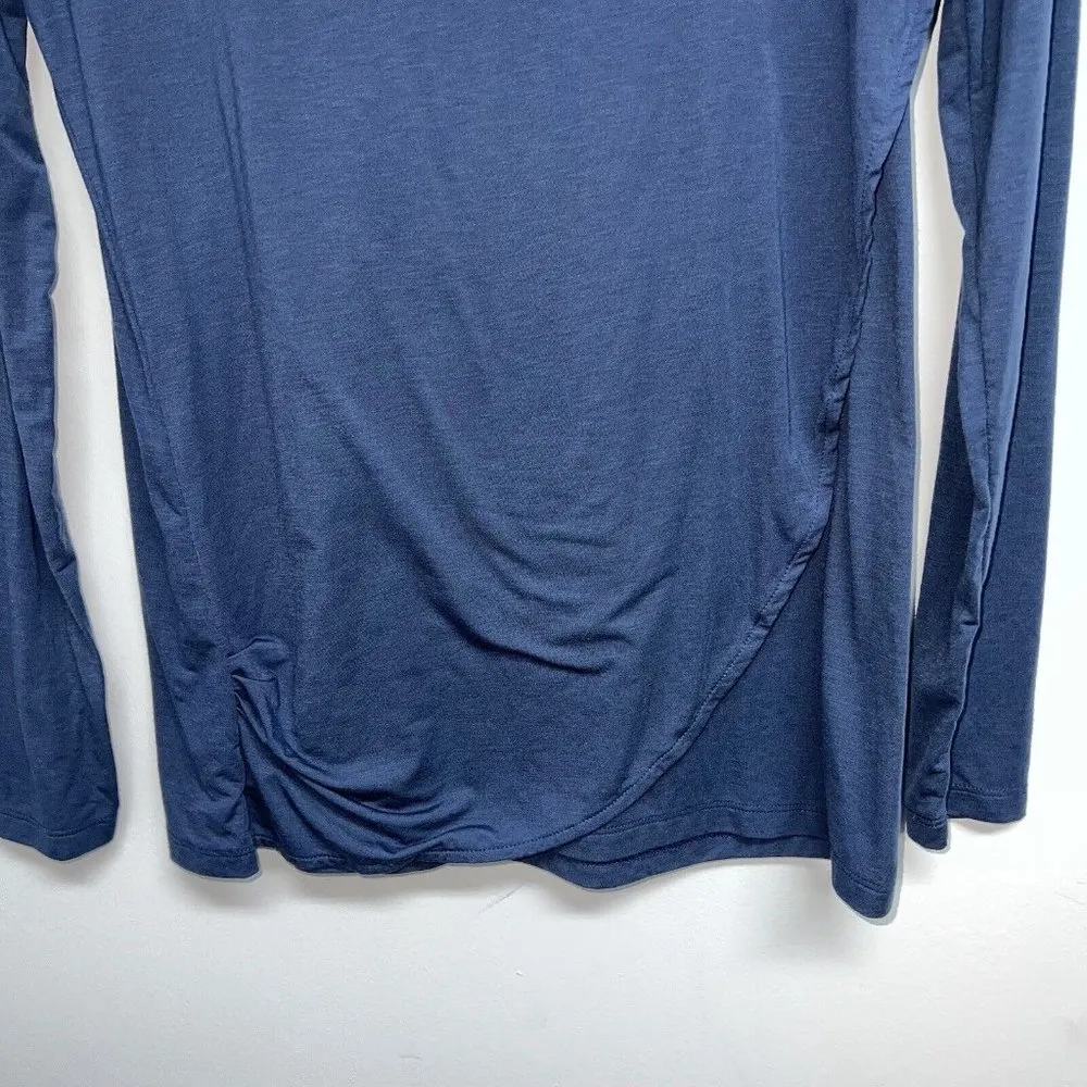 Athleta Essence Moonbeam Top Long Sleeve Tee Womens Size S Blue Pullover - Image 2
