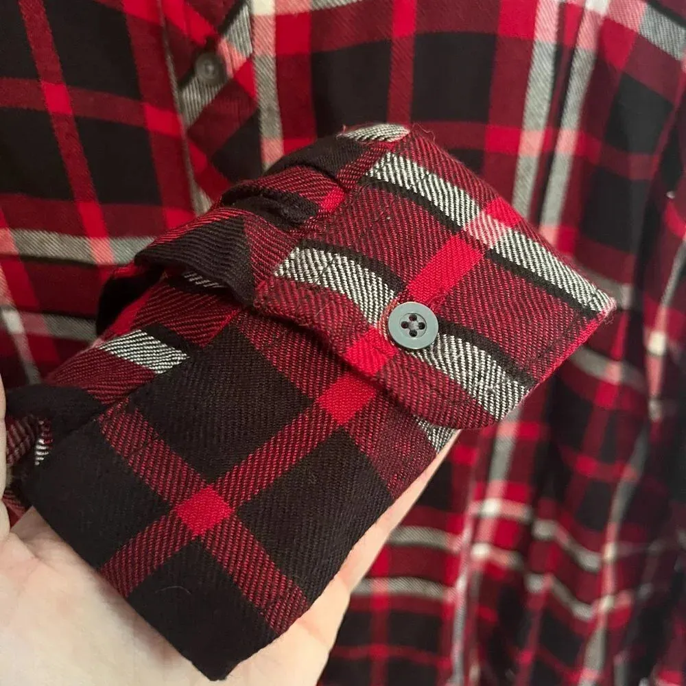 Talbots Red Tartan Button Up - Image 5