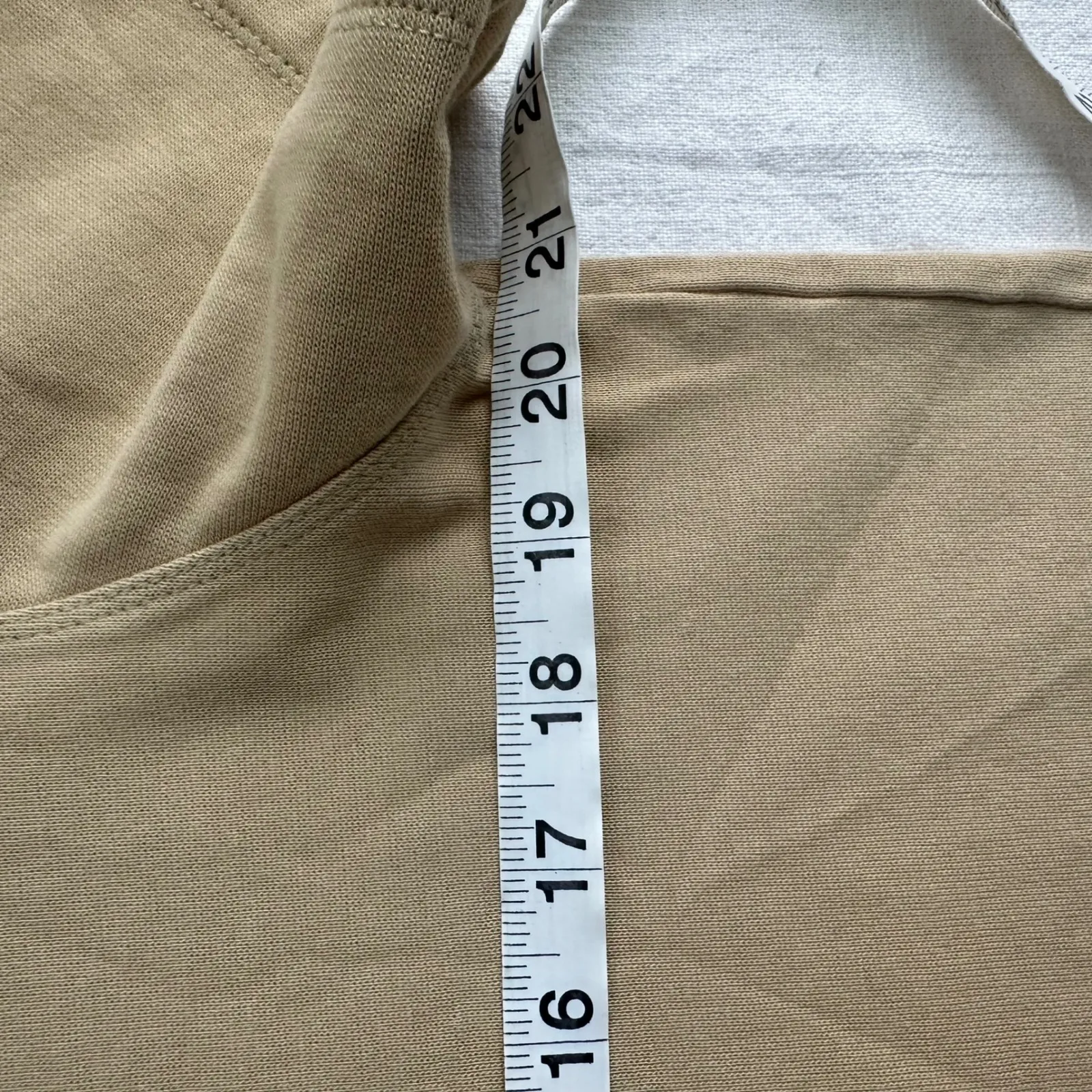 Patagonia Vintage Organic Cotton T-Shirt Womens Beige Crew Neck Short Sleeve Top - Image 9