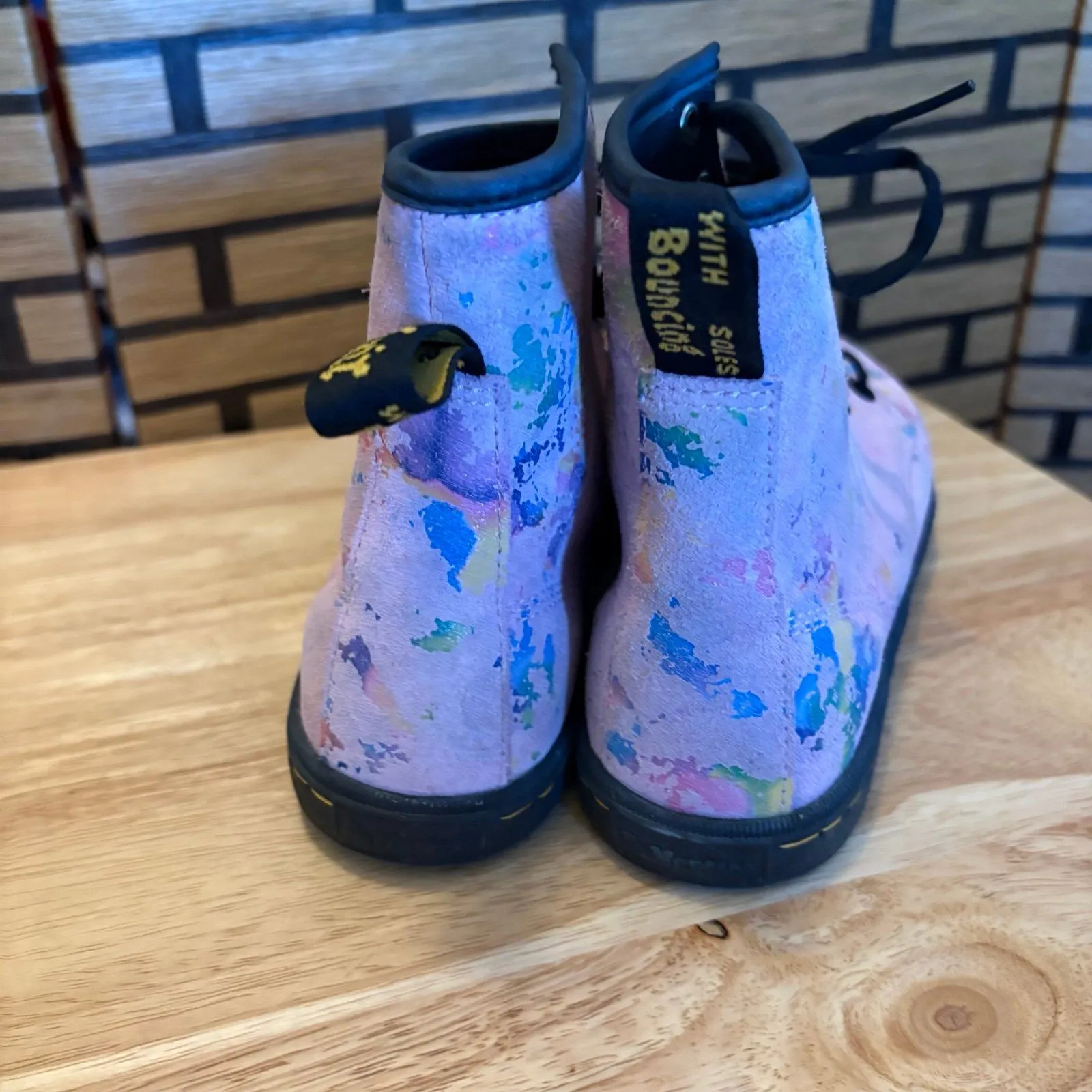 Dr. Martens Sheridan Rainbow‎ Suede Boot Size 6 - Image 7