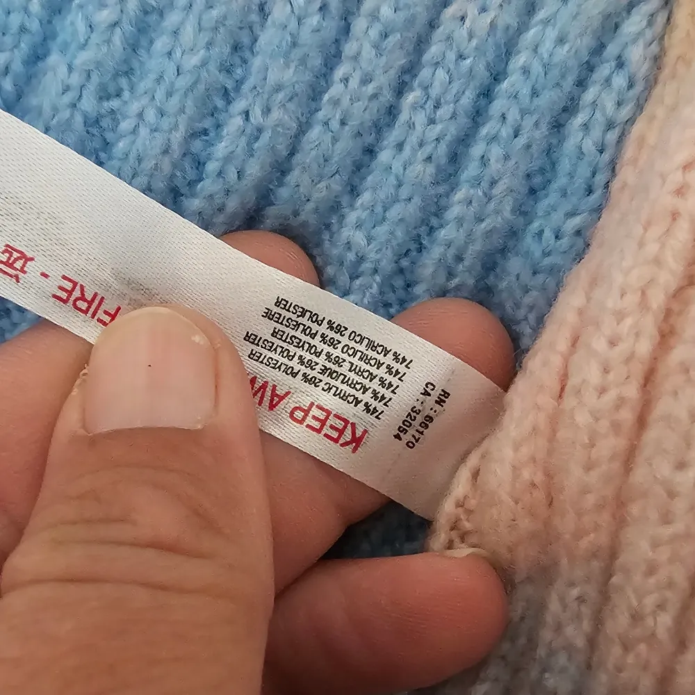 UO Out From Under Pastel Striped Sherbert Sweater Tank Size Large - Image 8