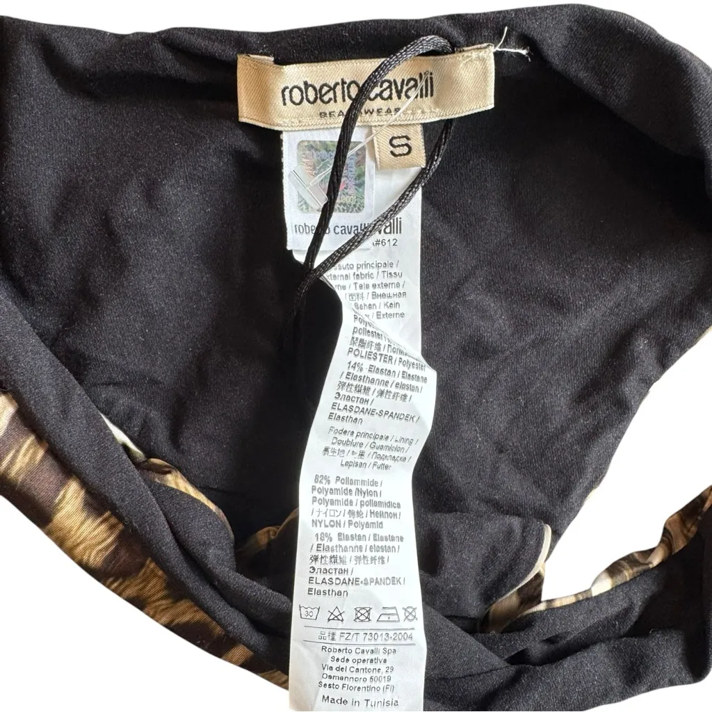 Roberto Cavalli Bikini‎ Bottom Leopard Small Swimsuit Print - Image 5
